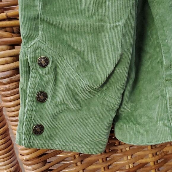 Vinrage AMI Green Corduroy Jacket XL Boho - Picture 6 of 11